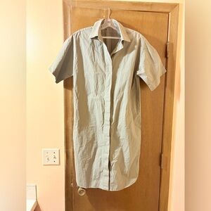 Odeeh green cotton shirt dress